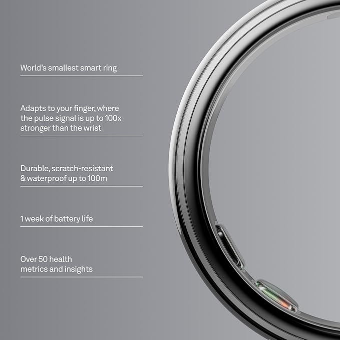 Oura Ring 5 Silver - 40% off