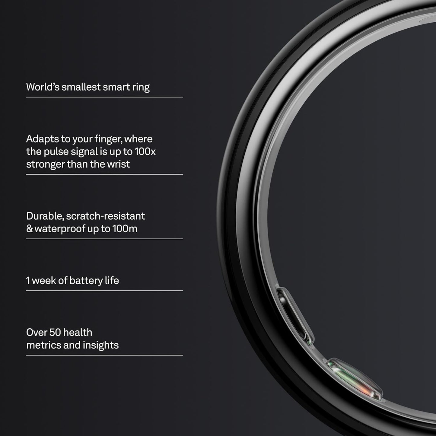 Oura Ring 5 Black - 40% off